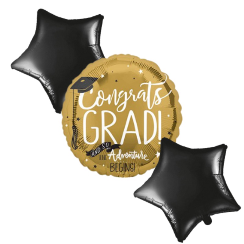 Congrats Grad Balloon Sets (Helium Inflated for Collection)