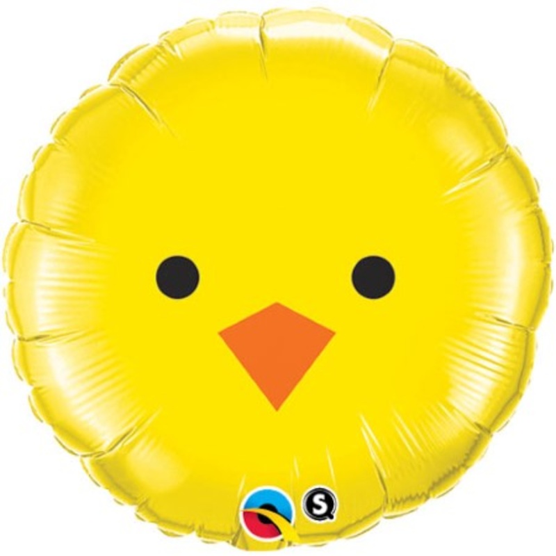 Cute Baby Chick Easter Helium Foil Balloon (Helium Inflated for Collection)