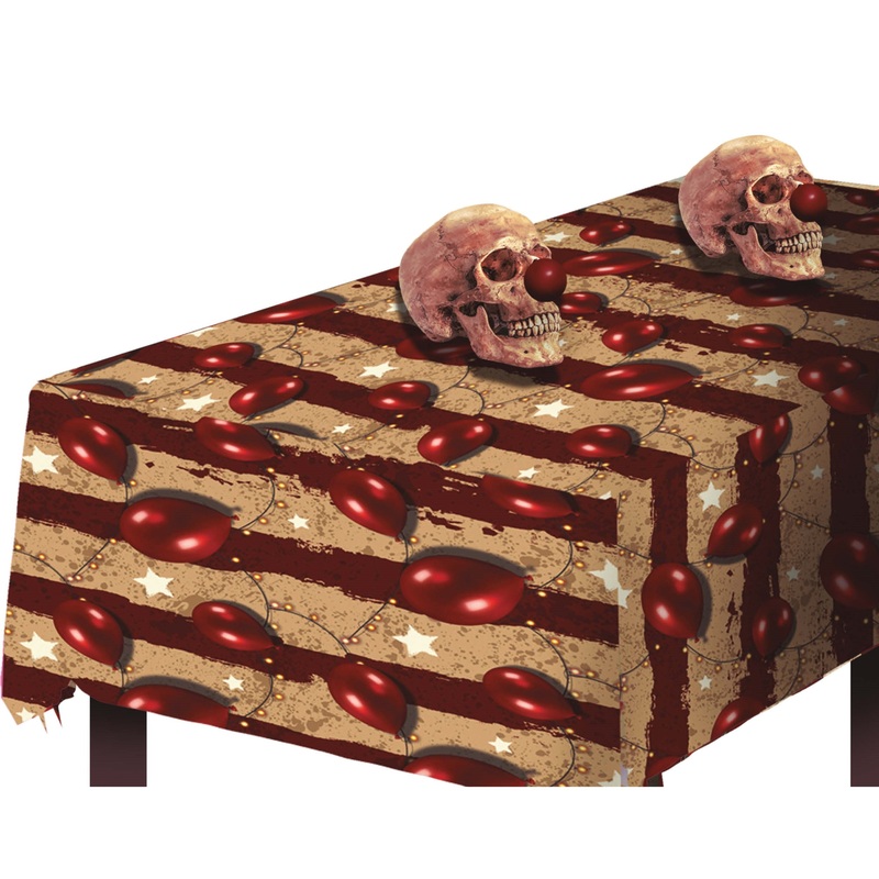 Freaky Clown Tablecloth Halloween Tableware