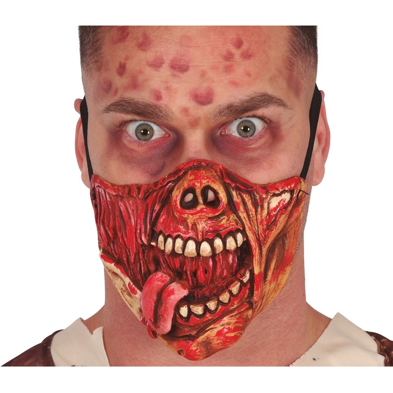 Skull Mouth Latex Half Mask