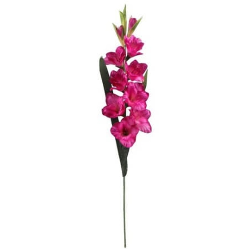 Artificial Dark Pink Gladioli Flower