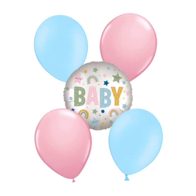 Baby Helium Balloon Sets (Helium Inflated for Collection)