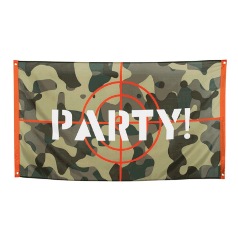 Camouflage Party Target Sign
