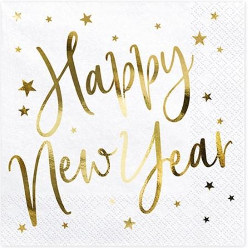 Happy New Year Napkins (20 Pack)