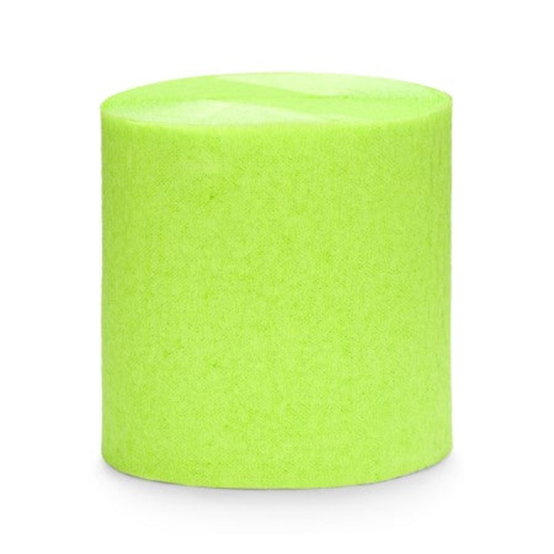 Lime Green Crepe Streamer (4 Pack)