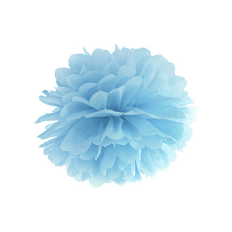 Pale Blue Tissue Pom Pom (35 cm)