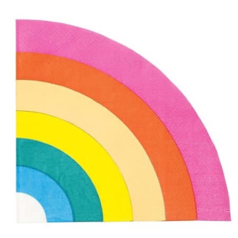 Rainbow Brights Rainbow Shaped Napkins