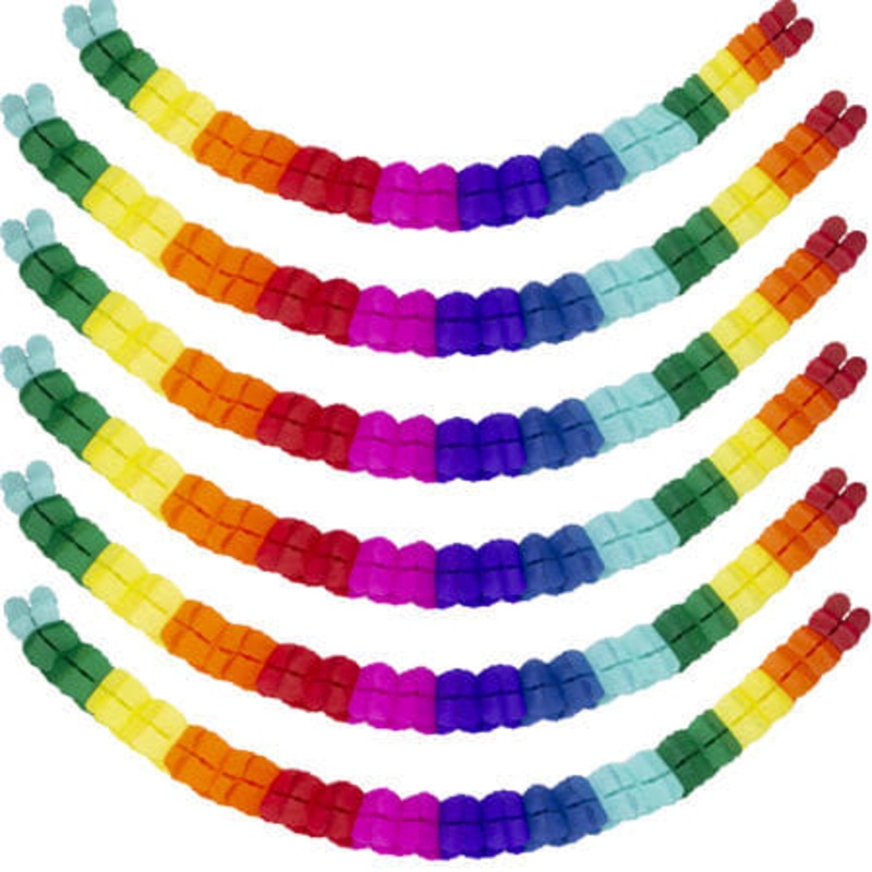Rainbow Four Leaf Clover Garland