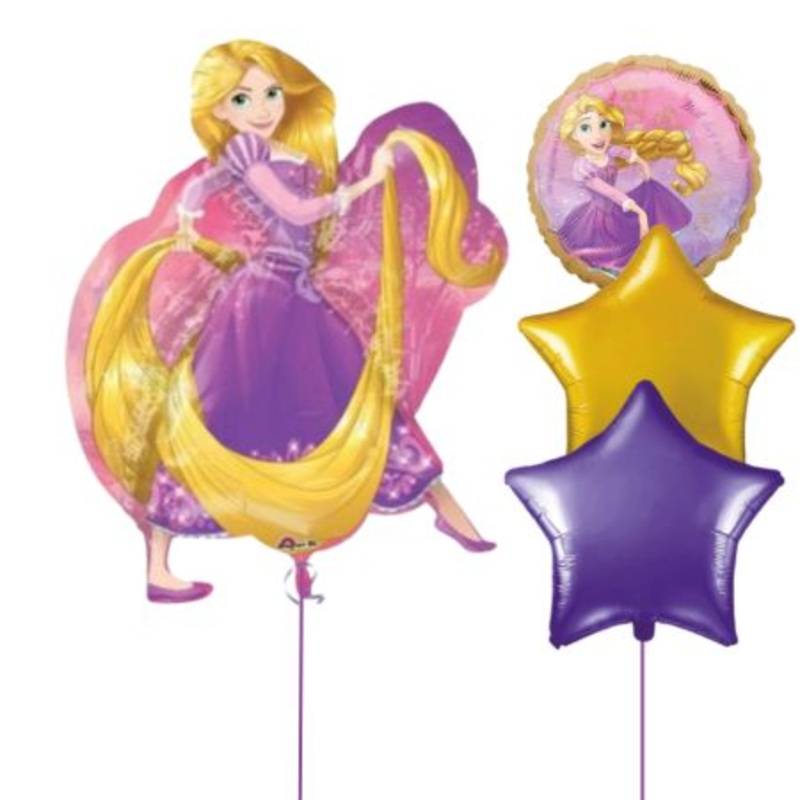 Rapunzel Helium Balloons (Helium Inflated for Collection)