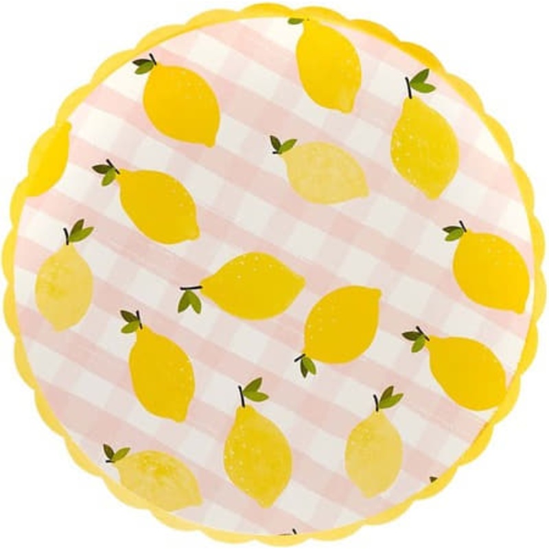 Sicilian Lemon Party Plates (8 Pack)