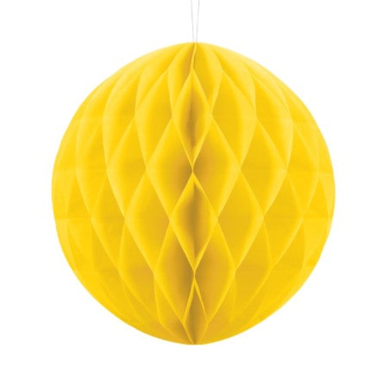 Yellow Honeycomb Ball 20 cm