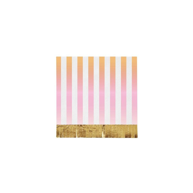 Cabana Ombre Stripe Small Napkins (Set of 20)