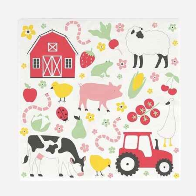 Farm Party Napkins (20 Pack)
