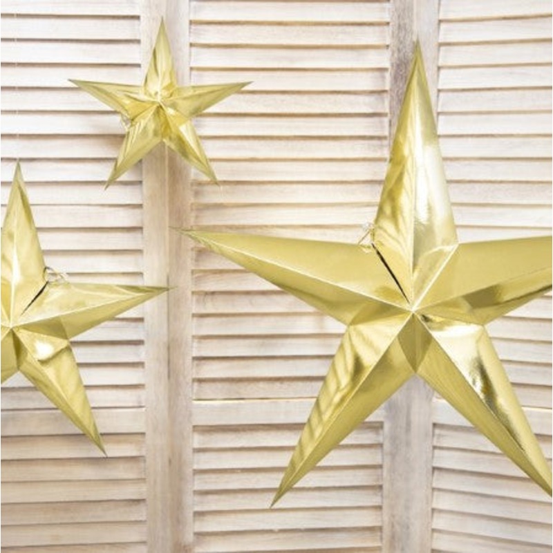 Gold Star Decoration, 70cm