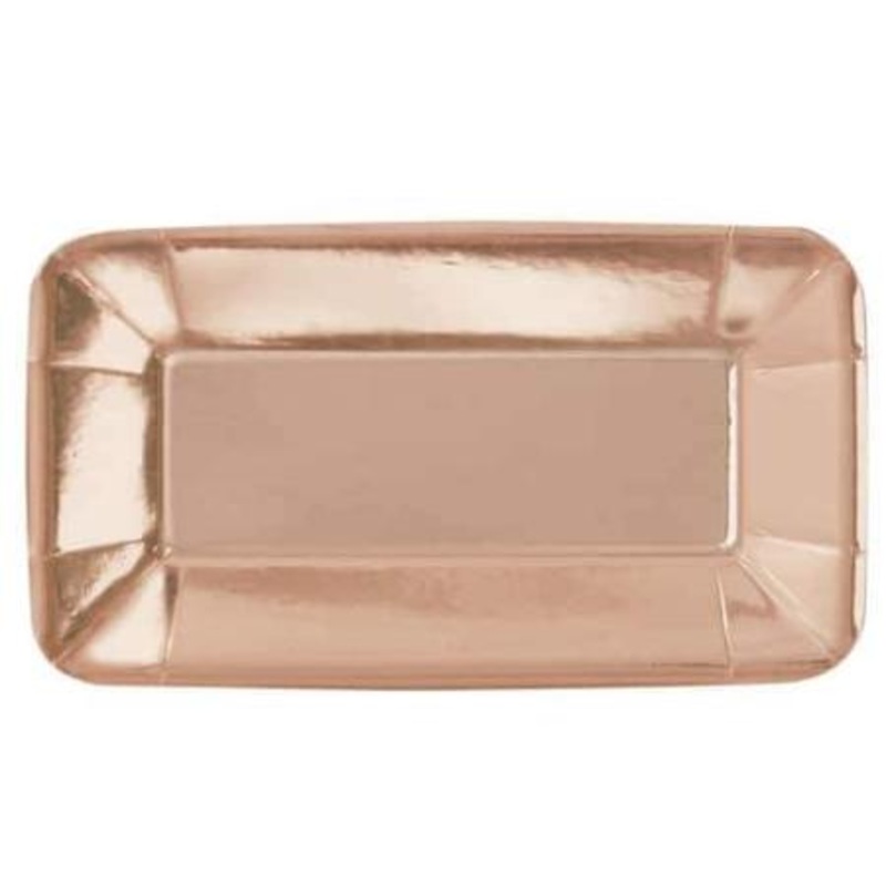 Metallic Rose Gold Appetiser Plates