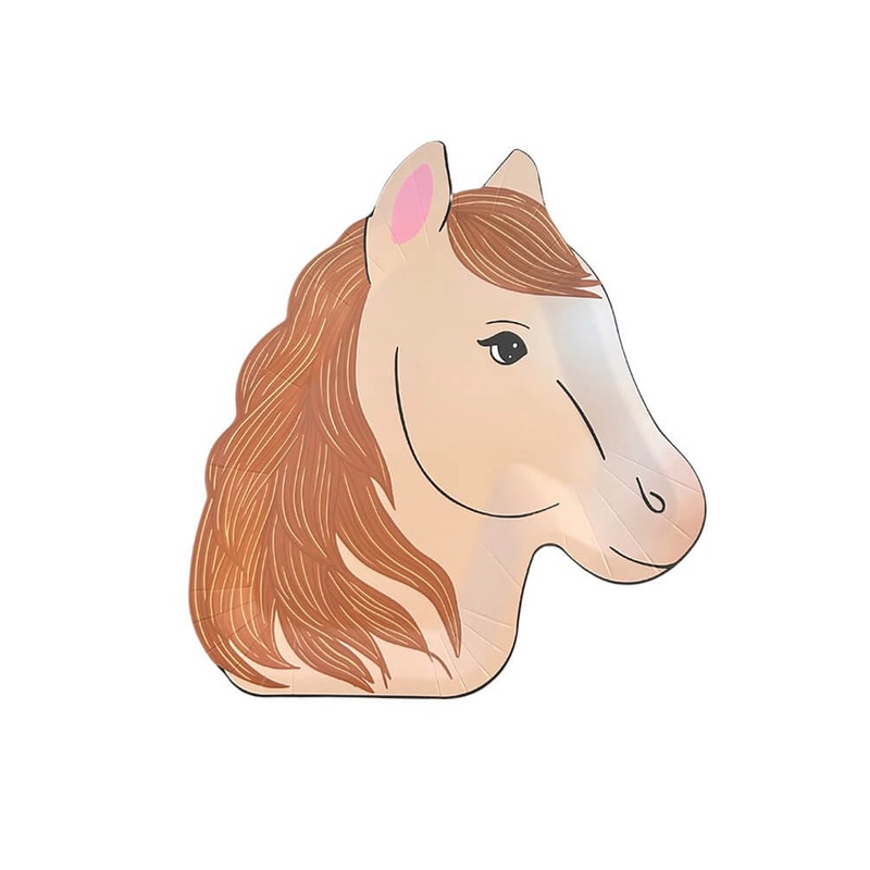 Pony Tales Pony Shaped Dinner Plates (Set of 8)