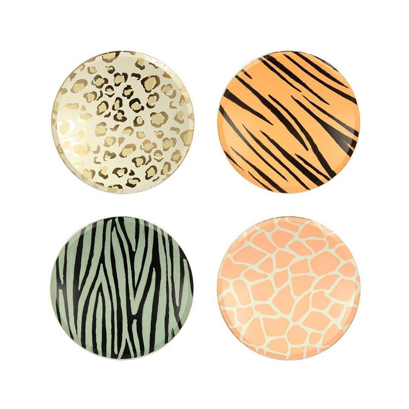 Safari Animal Print Dinner Plates (Set of 8)