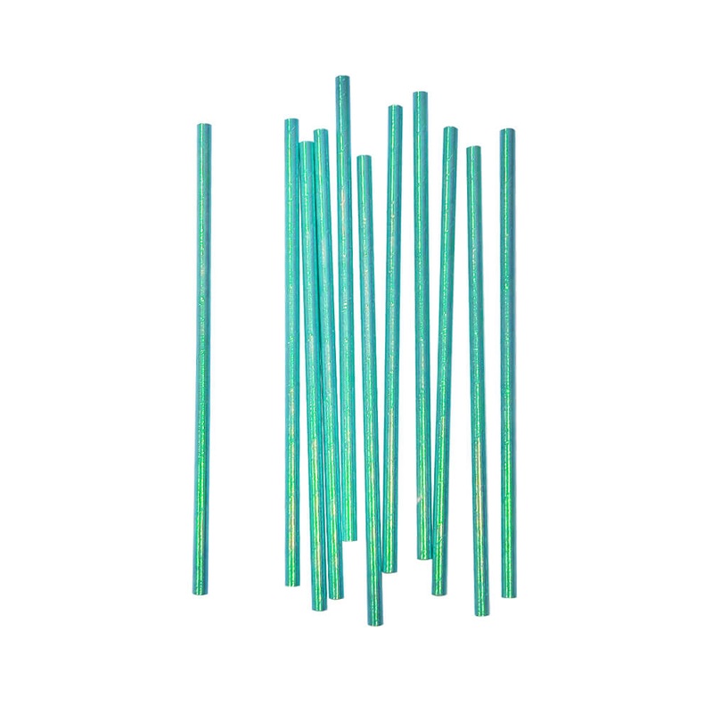 Sea Foam Iridescent Party Straws (Set of 25)