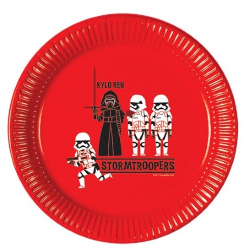 Star Wars Cartoon Storm Trooper Plates (8 Pack)