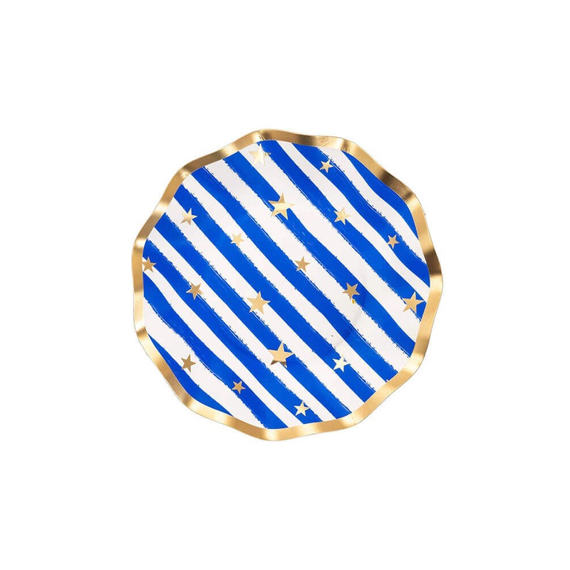 Wavy Patriotic Confetti Appetizer/Dessert Bowls (Set of 8)