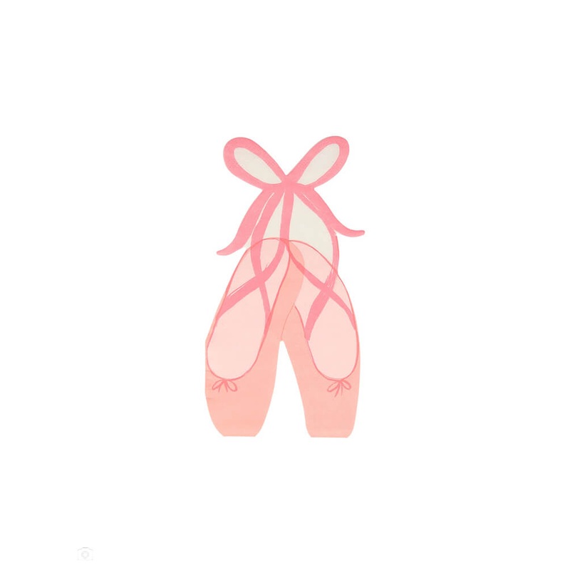 Ballet Slippers Napkins (Set of 16)