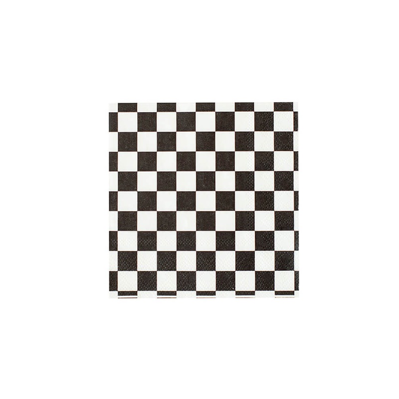 Check It! Large Checkered Napkins (Set of 16)