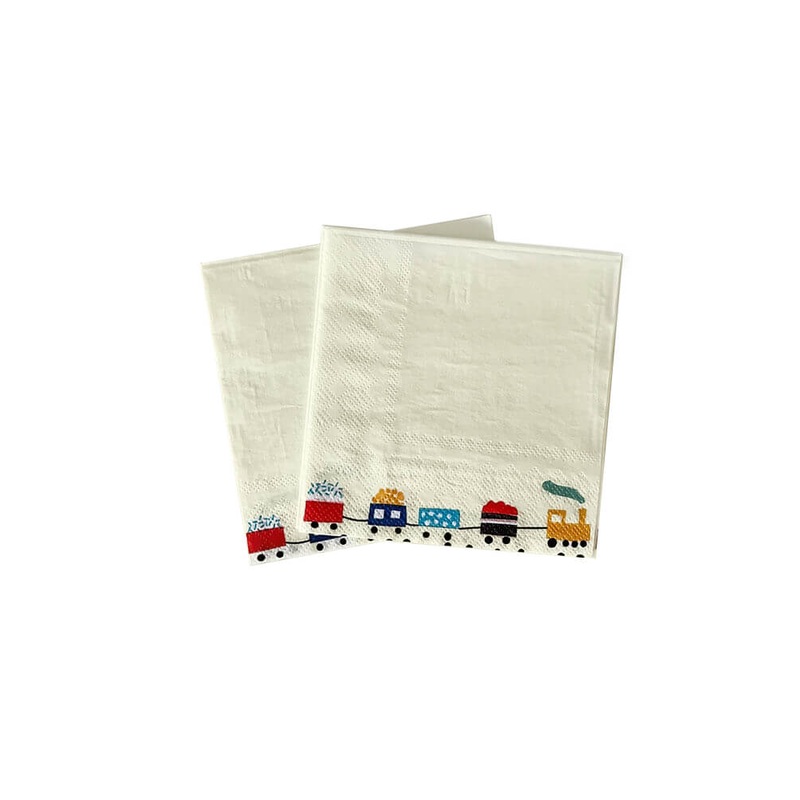 Choo Choo Train Small Napkins (Set of 16)