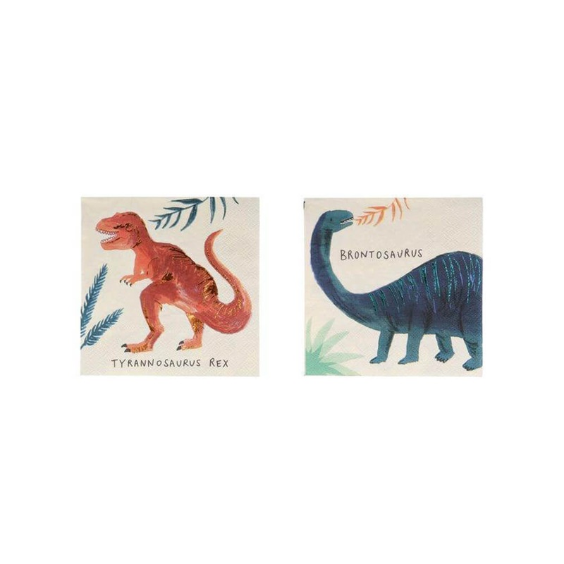 Dinosaur Kingdom Small Napkins (Set o 16)