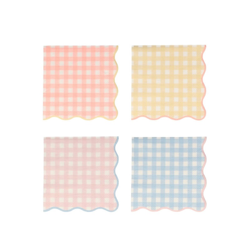Gingham Small Napkins (Set of 20)