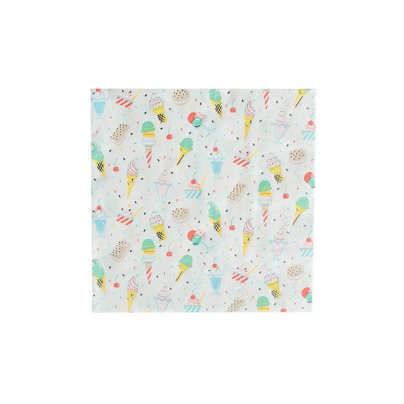 Ice Cream Dreams Large Napkins (Set of 16)