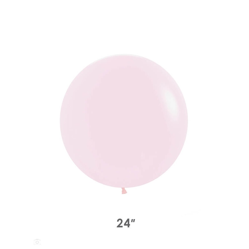Jumbo Round 24" Pastel Matte Pink Latex Balloon