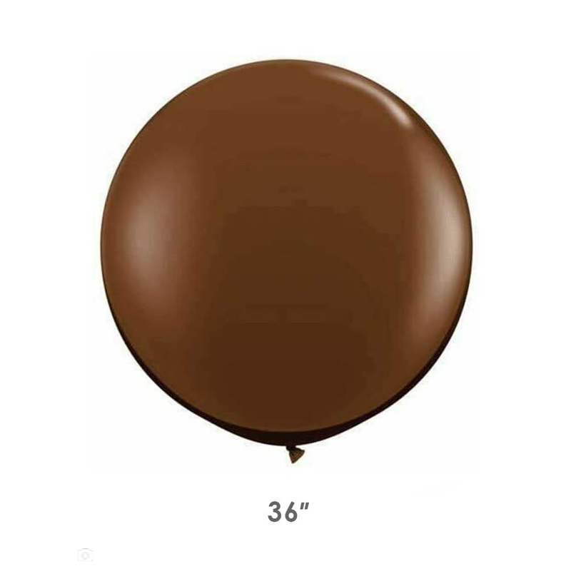 Jumbo Round 36" Brown Latex Balloon