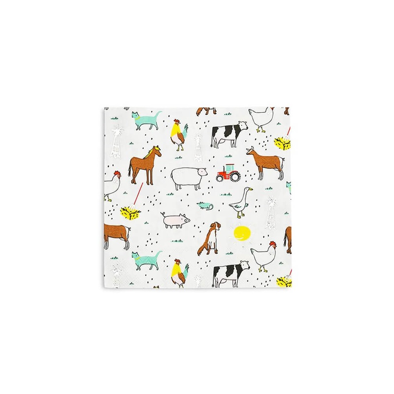 On The Farm Napkins (Set of 16)