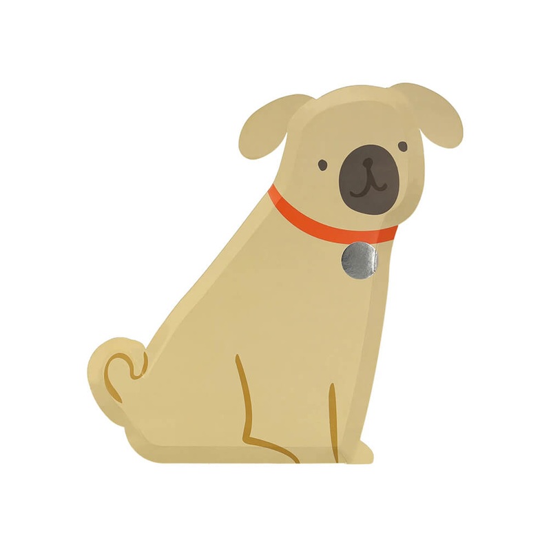 Pug Plates (Set of 8)