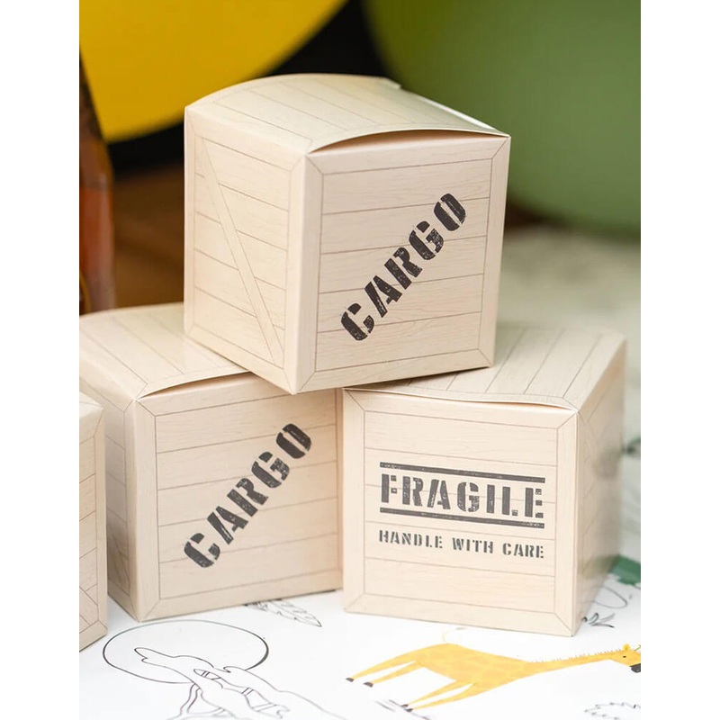 Safari Cargo Box Treat Boxes (Set of 8)