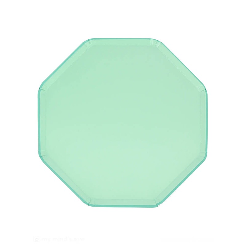 Sea Foam Green Dinner Plates (Set of 8)