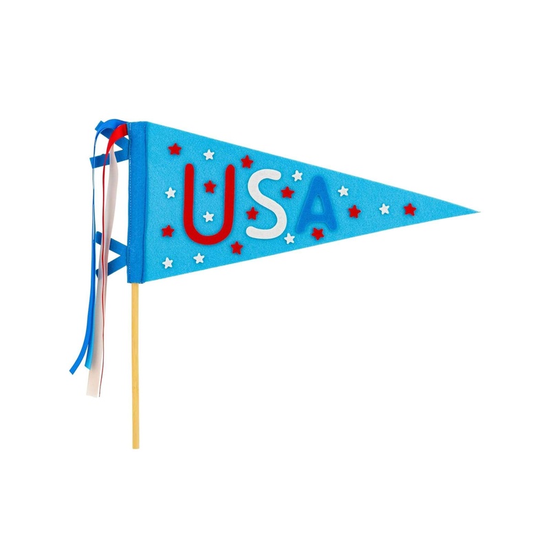 Summertime USA Felt Pennant Banner