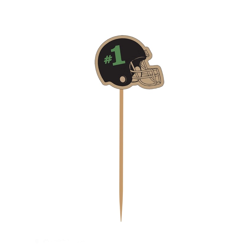 Tailgate Football Helmet Drink Picks (Set of 30)