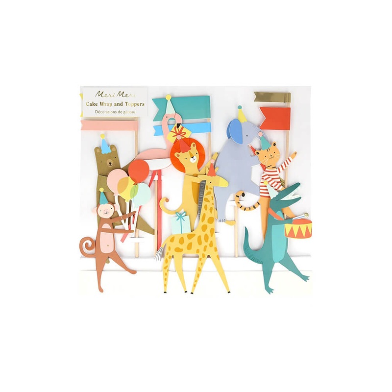 Animal Parade Cake Wrap & Toppers