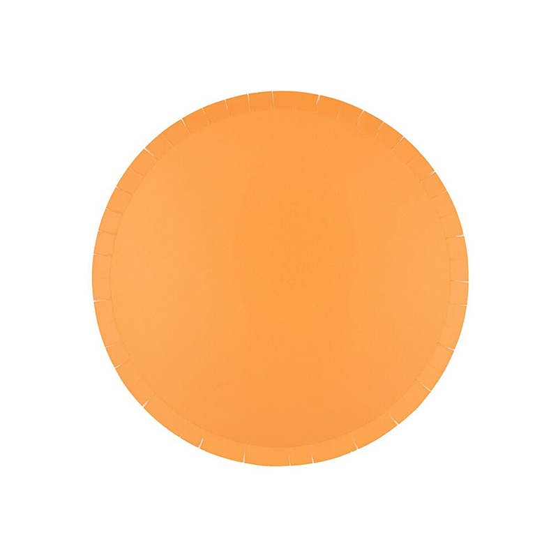 Apricot Orange Dinner Plates (Set of 8)