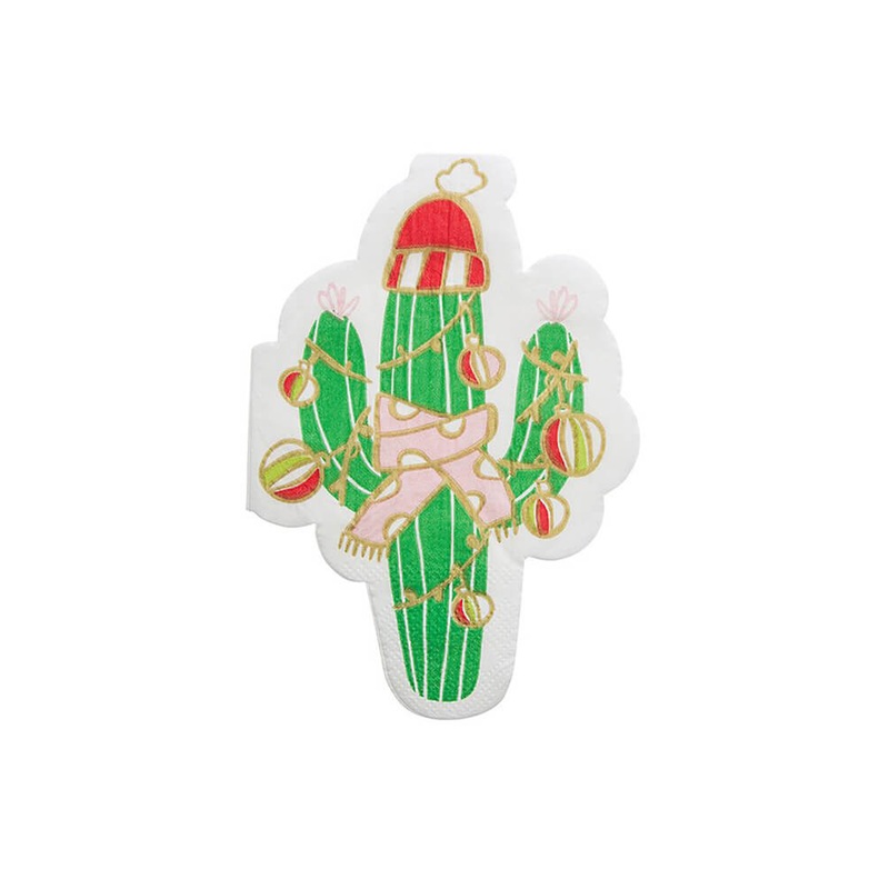 Christmas Cactus Napkins (Set of 20)