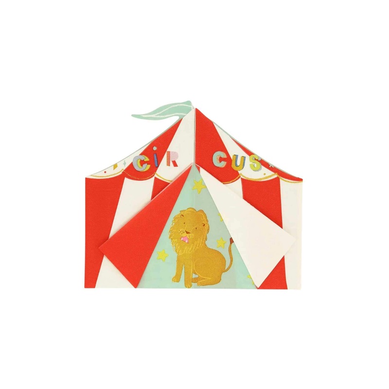 Circus Shaped Big Top Napkins (Set of 16)