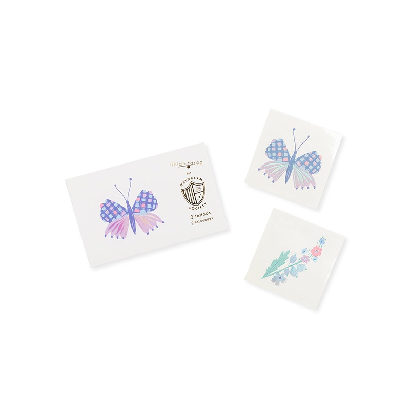 Flutter Butterfly Temporary Tattoos (Set of 2)