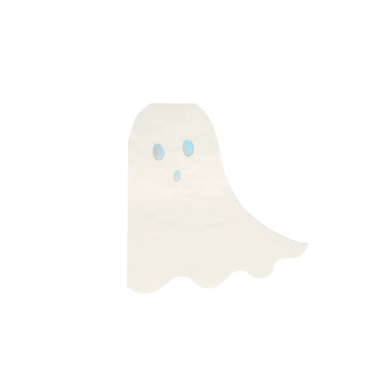 Halloween Holographic Ghost Napkins (Set of 16)