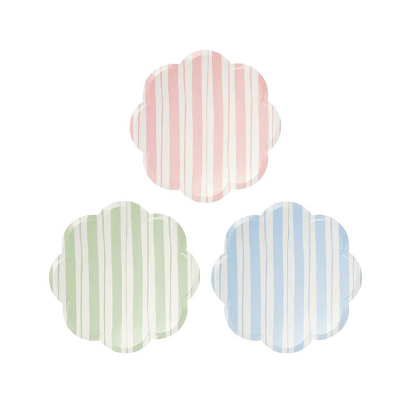 Ticking Stripe Dinner Plates (Set of 8)