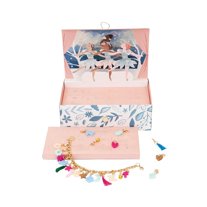 Winter Ballerina Charm Bracelet Advent Calendar Suitcase
