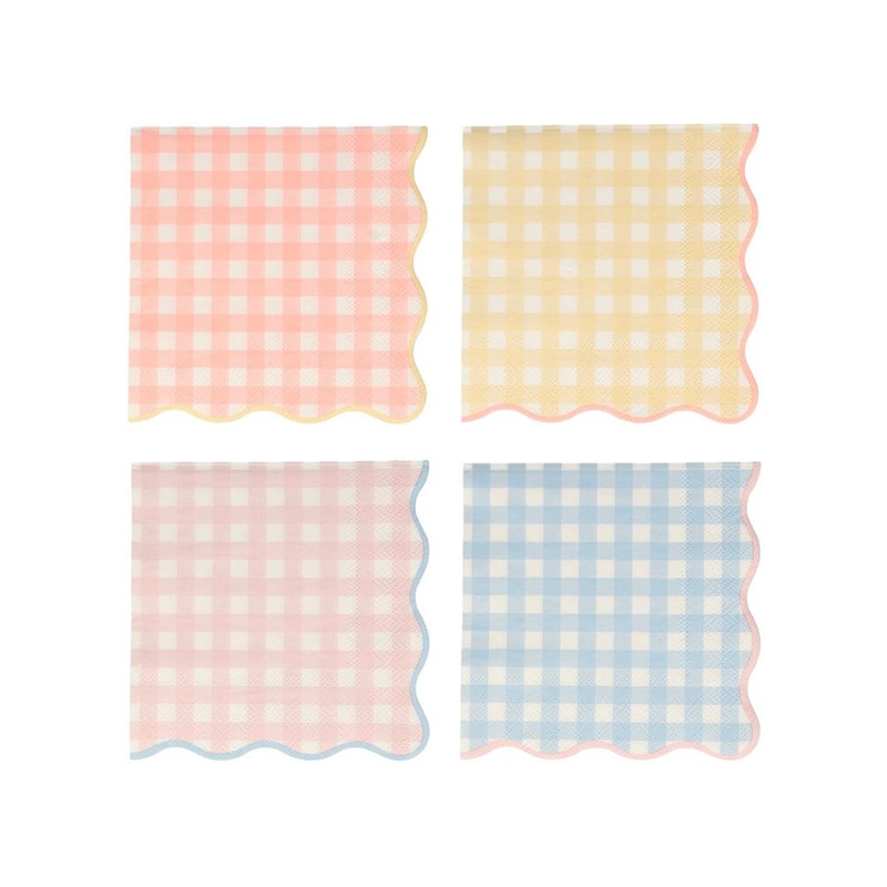 Gingham Large Napkins (Set of 20)