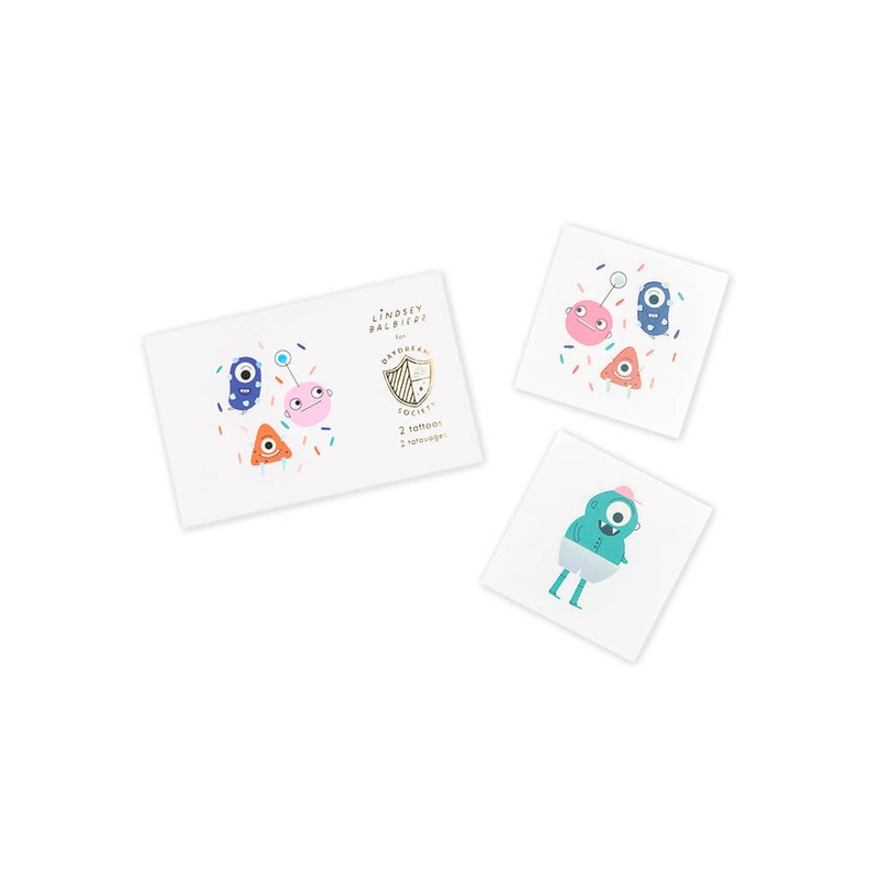 Little Monsters Temporary Tattoos (Set of 2)