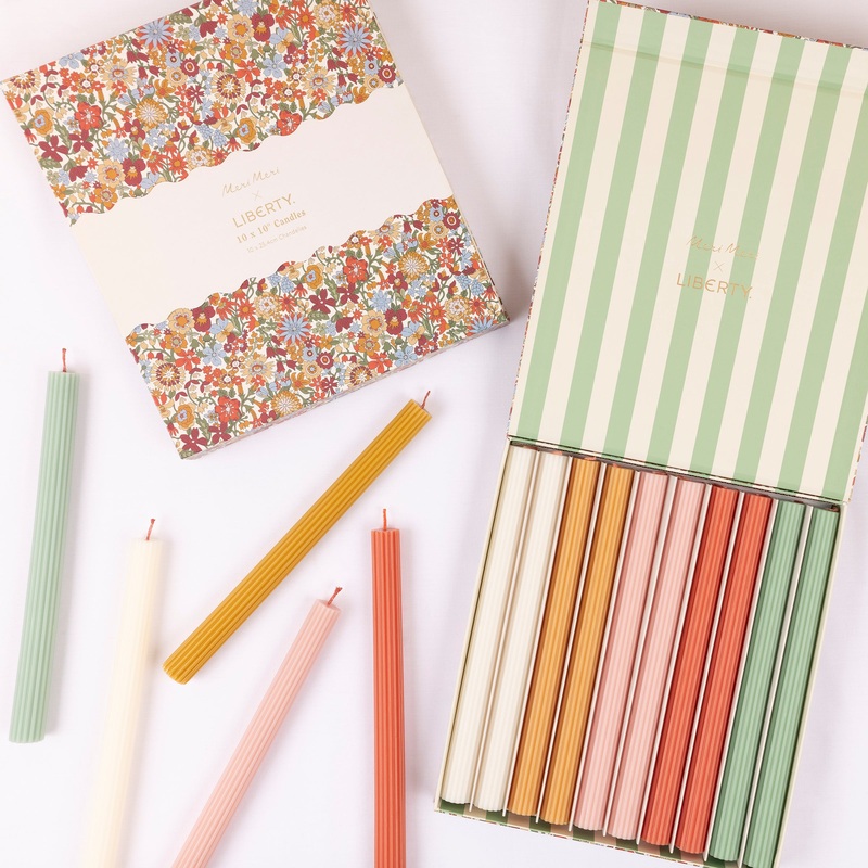 Meri Meri x Liberty June Blossom Candle Gift Box (x 10)