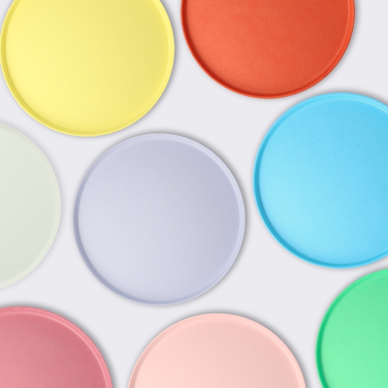Small Bright Mix Compostable Plates - Big Multipack (x 48)